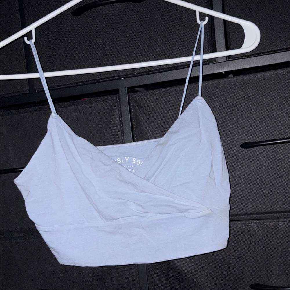 Aeropostale Blue Wrap Camisole Top